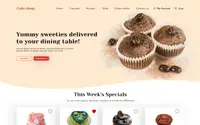 Cake Shop Bakery theme preview
