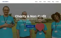 Charity and Nonprofit theme preview