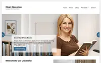 Clean Education theme preview