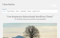 Clean Retina theme preview