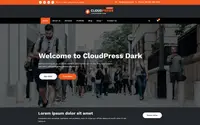 CloudPress Dark theme preview
