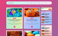 Colorful Blog theme preview