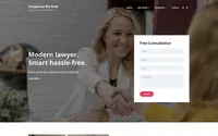 Corporate Biz theme preview
