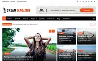 Cream Magazine theme preview