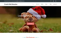 Creativ Kids Education theme preview