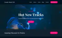 Creativ Music FSE theme preview
