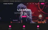 Creativ Musician theme preview