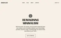 Creative Minimalist theme preview