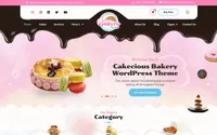 Cupcake Shop theme preview