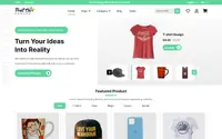 Custom Print Shop theme preview