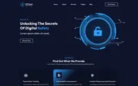 Cyber Security Elementor theme preview