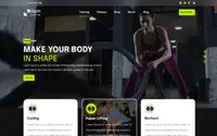 Dark Fitness theme preview