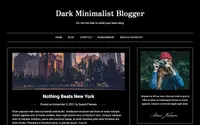 Dark Minimalistblogger theme preview