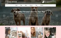 Dog Groomer theme preview