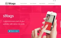 Eighteen tags theme preview