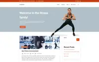 Fitness Blog theme preview