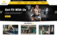 Fitness Club Gym theme preview