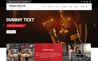 Fitness Club Lite theme preview