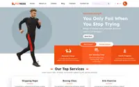 Fitness Exercise Hub theme preview