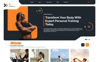 Fitness Trainer Elementor theme preview