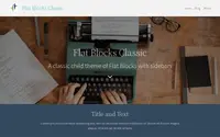 Flat Blocks Classic theme preview