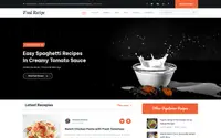 Food Recipe Blog theme preview
