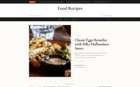 Food Recipes theme preview