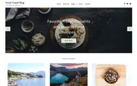 Food Travel Blog theme preview