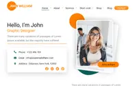 Freelancer Portfolio theme preview