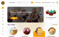 Fresh Bakery Cake theme preview