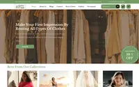 FSE Cloths Rental theme preview
