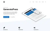 GeneratePress theme preview
