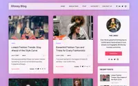 Glossy Blog theme preview