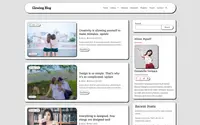 Glowing Blog theme preview
