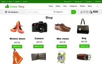 Green Store theme preview