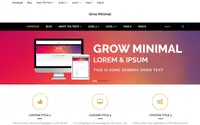 Grow Minimal theme preview
