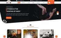 Gym Training Coach theme preview