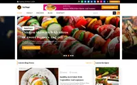 Healthy Food Blogger theme preview
