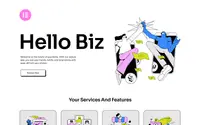 Hello Biz theme preview