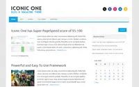 Iconic One theme preview
