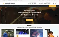 Industrial Services Elementor theme preview