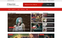 IT News Grid theme preview