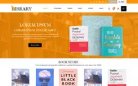 Library Bookstore theme preview