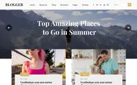 Lifestyle Blogging theme preview