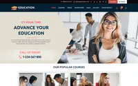 LMS Education theme preview