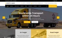 Logistic Cargo Trucking theme preview