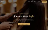 Luxe Hair Salon theme preview