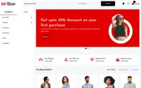 M Shop theme preview