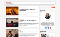 Marvel Blog theme preview