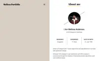Melissa Portfolio theme preview